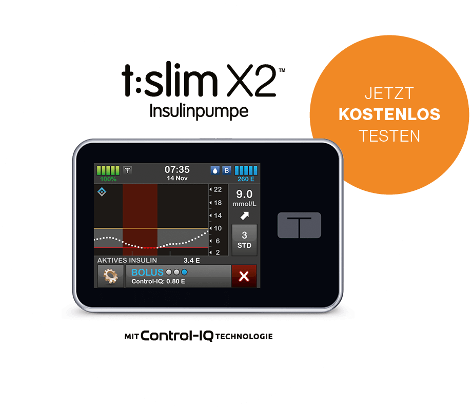 tslim X2 Insulinpumpe Diabetes Vitalaire.ch